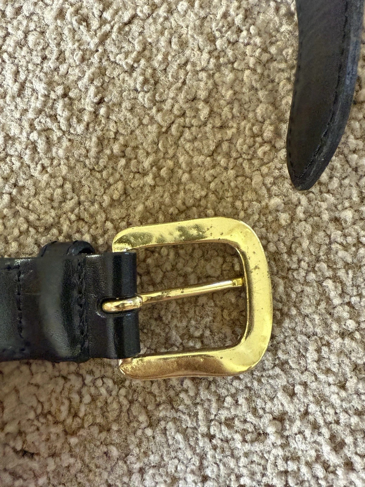 Cintura vintage Coach #5752 32” 80 cm larghezza punto frusta in pelle nera vedi foto!