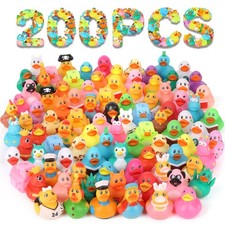 200 Pack Rubber Ducks in Bulk, Jeep Ducks for Ducking, Ducks for Jeeps Assort...