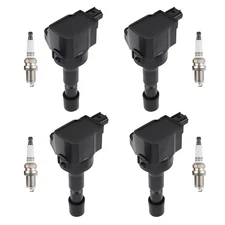 4 Ignition Coils & Iridium Spark Plugs For Honda CR-Z L4 Electric / Gas 11-2016