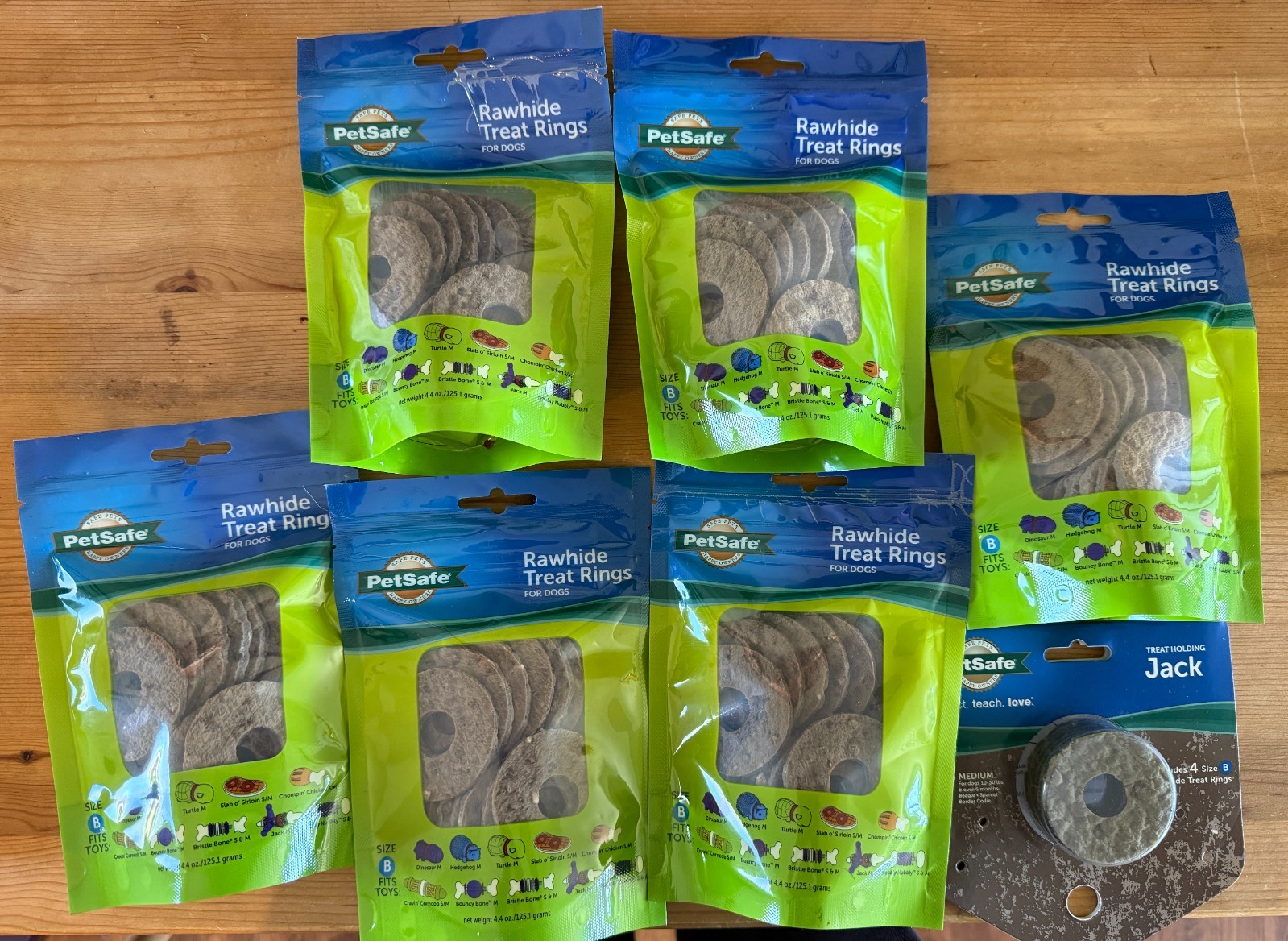 PetSafe Busy Buddy Natural Rawhide Rings Refills - Size B - 
