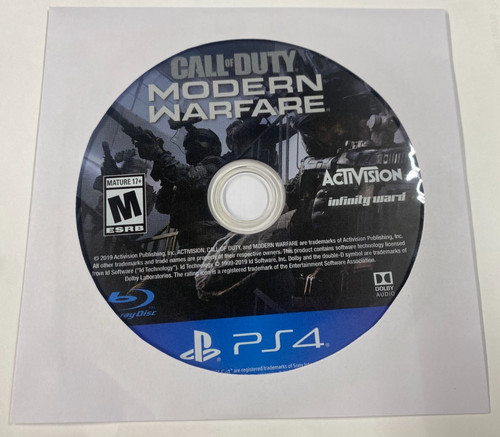 Call of Duty Modern Warfare Sony PlayStation 4 Multiplayer Shooter - DISC ONLY