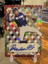 2022 Leaf Perfect Game BRADEN HOLCOMB Prospect Auto #1/1 2026 Top 5 Pick 🔥📈