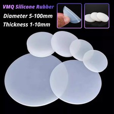 Grubość 1mm-10mm Guma silikonowa Tarcze Okrągła gumowa płyta Pad Średnica 5mm-150mm