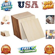 30 Pcs Basswood Sheets, Unfinished Thin Plywood Wood Sheets for Crafts, Perfe...