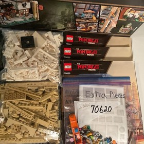 Lego 70620  Ninjago City   pre-owned  Complete &hellip; 6 pieces broken ..see in photo