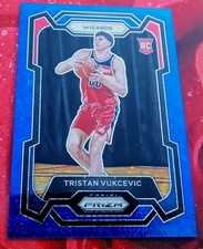2023-24 Panini Prizm - Tristan Vukcevic #126 Blue Fast Break Prizm /150 (RC)