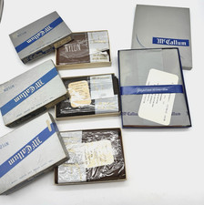 VTG McCallum Nylon Stockings Garter Top w/Box 3 pairs Per Box Sz 8.5, 9, 9.5