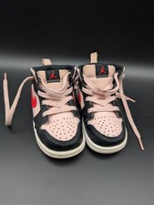 Nike Air Jordan 1 Mid Atmosphere Pink 640735-604 Toddler Td Girl s Size 6C