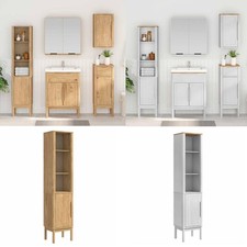 Bad hoher Schrank mit Regal Wandmontiert mit Speicher mit Tür Wohnmöbel GU