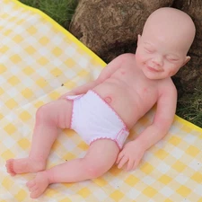 Full Silicone Baby Girl Doll 18 in Realistic Reborn Baby Doll Silicone Full Bod