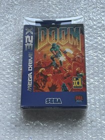 Doom Sega Mega Drive 32X Asian PAL Version Blue Box Complete In Box Asia!