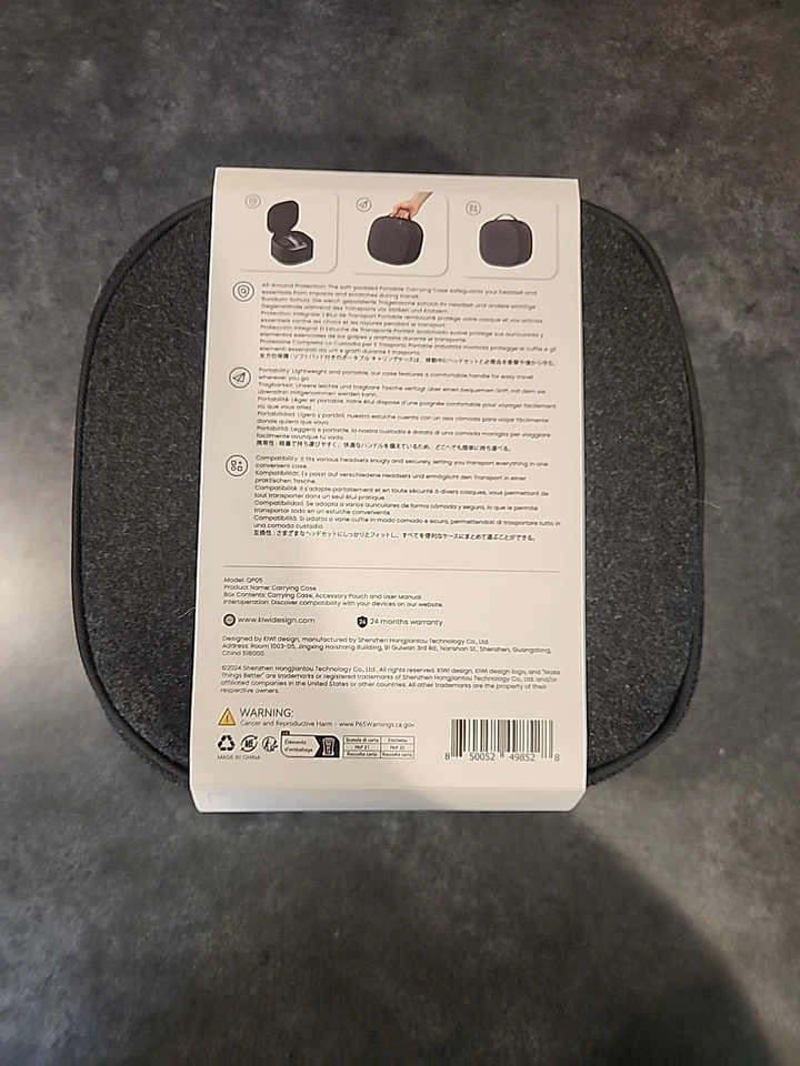 Estuche de Transporte Kiwi Design P4 Compatible con Meta Quest 3s/3/2/vision Pro Foto 4 de 4