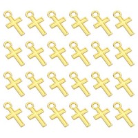 KreuzanhäNger, 200Stk KreuzanhäNger Aus Legierung FüR Basteln Diy, Golden