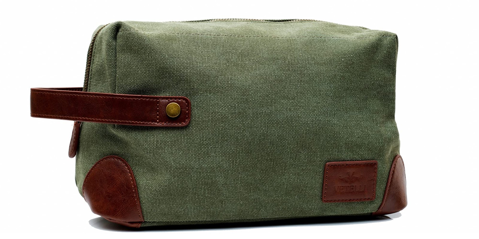 Vintage Waterproof Canvas Toiletry Bag for Stylish Travel