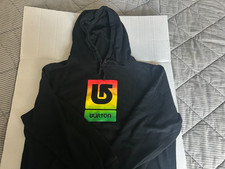 BURTON SIZE LRG BLACK PULL OVER SWEATSHIRT/HOODIE..SEE DESCRIPTION