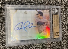 2015 Topps Tribute Carlos Correa Rookie Auto 9.5 With Grade 10 Auto /150