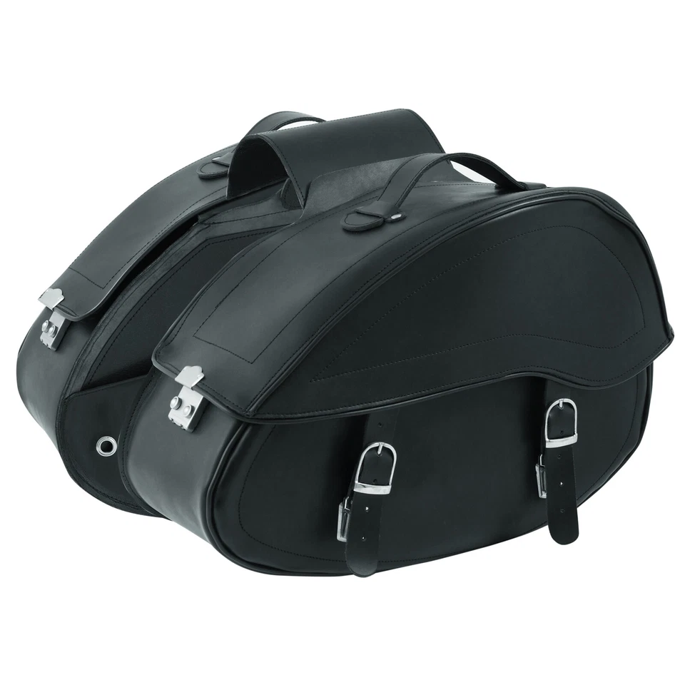 A-PRO Borse Moto Borsoni Laterali Bisacce Rigide Universali Fissaggio Sella Nero