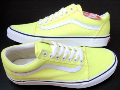 Vans Old Sokol Neon Lemon Tonic True White Canvass Shoes