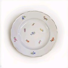 Meissen Streublume Teller Speiseteller ca. 25,5 cm Durchmesser II