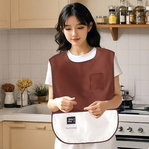Anti-fouling Kitchen Vest Apron Oil-proof Cooking Baking Bibs for Home Kitchen - Picture 4 of 17
