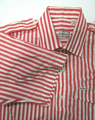 red and white striped dress shirt