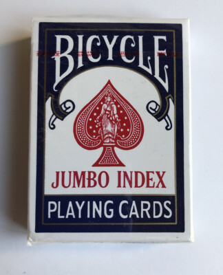 Bicycle Jumbo Index Playing Cards 2 Decks Red Blue Poker 88 Solitaire Games for sale online Bicycle Jumbo Index Playing Cards 2 Decks Red Blue Poker 88 Solitaire Games for sale online