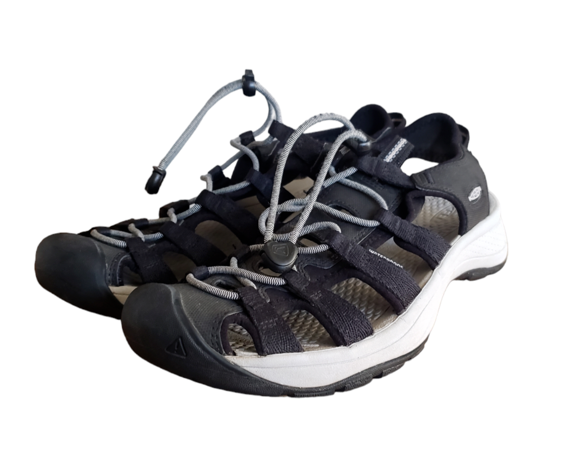 Sandali da escursionismo Keen da donna neri e grigi Astoria West taglia 11