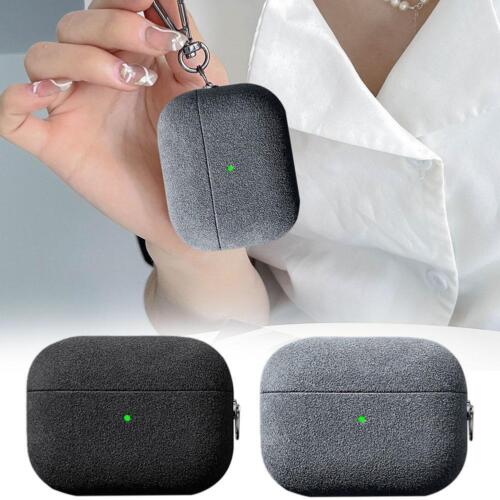Suede Leather Case For Airpods 4 Luxury Artificial Hot U5 Leather D1E1 V8K9