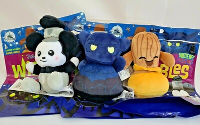Disney Parks Steamboat Willie Chernabog Broom Wishables Fantasmic New Opened Bag