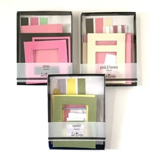 LOT OF 3 Vintage Heidi Swapp Scrapbook Frame Kits Retro Easter Pink & Brown NEW!