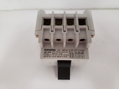 SIEMENS LBT4040 DISCONNECT SWITCH 40A 4 POLE 480VAC NNB