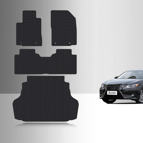 ToughPRO Full Set Floor Mats Black For Lexus ES350 All Weather 2007
