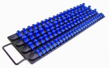 80pc GOLIATH INDUSTRIAL SOCKET STORAGE TRAY RAIL RACK HOLDER 1/4 3/8 1/2 LSTB