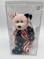 1999 Ty Spangle beanie baby. pink face. tag errors. mint Condition. Rare 