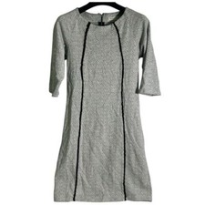 Anthropologie Trouble at The Mill White & Black Dress Small