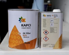Kapci 625 High Build 2K Automotive Urethane Primer Yellow GALLON Kit w/Hardener