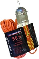 163 50-foot Orange Trouble Light With Metal Cage Ul Certified Ectl-50ul