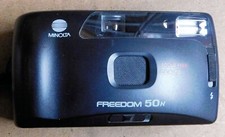 Minolta Freedom 50N Focus Free DX Auto Point And Shoot 35mm Film Camera, Strap