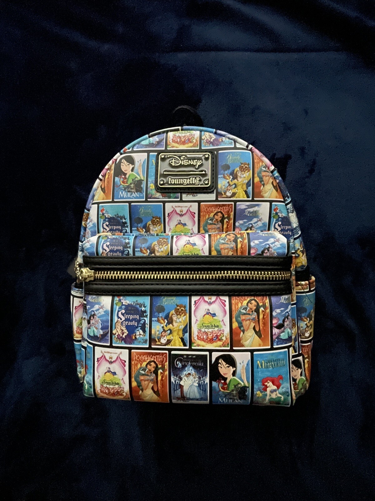 Disney Princess VHS Tapes Loungefly Mini Backpack Limited Edition