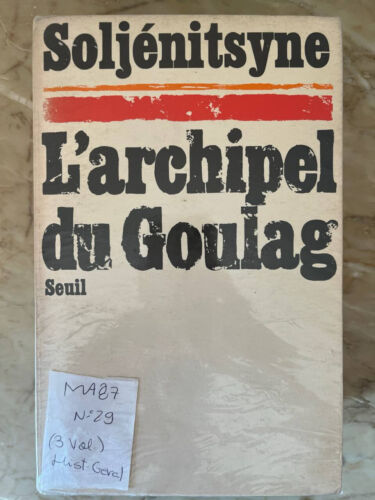 Soljénitsyne, L'archipel du goulag, 3 vol. COMPLET et PLASTIFIÉ - Picture 1 of 2