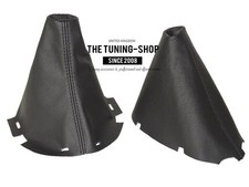 SCHALTSACK+HANDBREMSMANSCHETTE FÜR NISSAN PATHFINDER R51 05-09 LEDER 2 PLATTEN