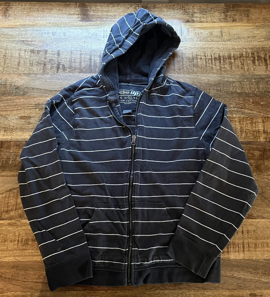 Urban Pipeline Boys Sweatshirt Hoodie Full Zip size L Large 14 16