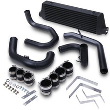 BLACK ALUMINIUM FRONT MOUNT INTERCOOLER KIT FMIC KIT FOR AUDI A3 8L 1.8T