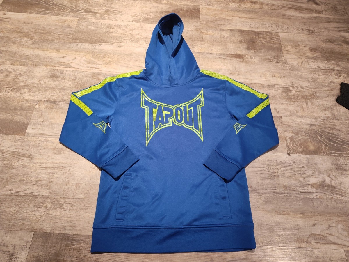 り*ね様 00s tapout SK8 Y2K 激レア southpole mm Vintage Tapout Hoodie Sweatshirt M Blue Y2K Skate Pullover Youth