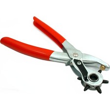 6 Size Punch Tool Leather Hole Pliers Heavy Duty Revolving Belt Hole Puncher Kit