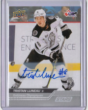TRISTAN LUNEAU 23/24 Upper Deck CHL Stars Pre-Rookie Autograph Signed #335 Ducks