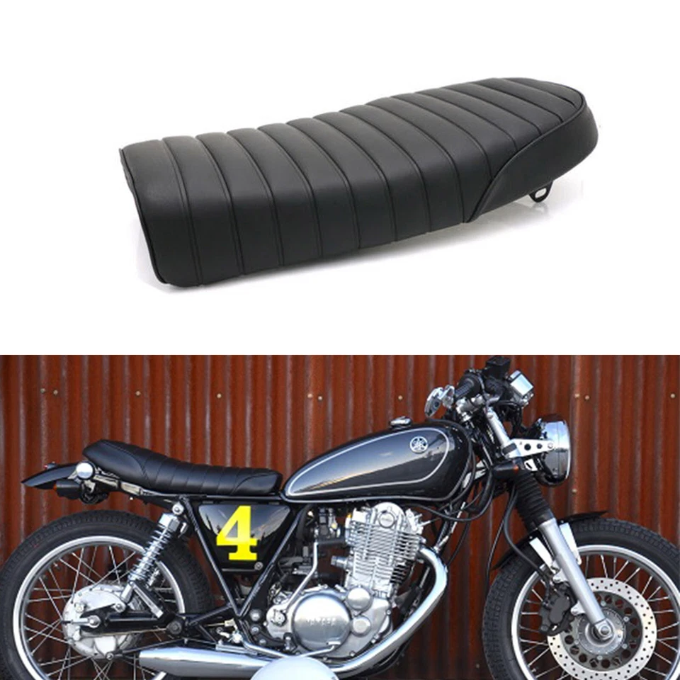 Asiento de moto café corredor asiento vintage para Suzuki GS500E GS500F GS1100E TU250X Foto 3 de 4