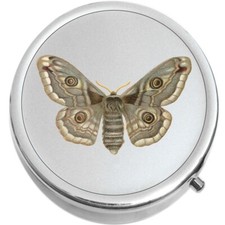 Vintage Moth Medical Pill Box Medicine Pill Box