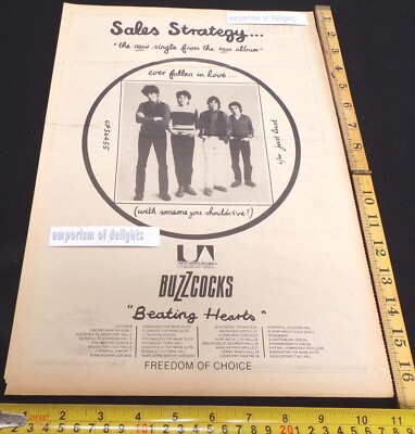 BUZZCOCKS - Ever Fallen In Love 1978 POSTER SIZED music press advert