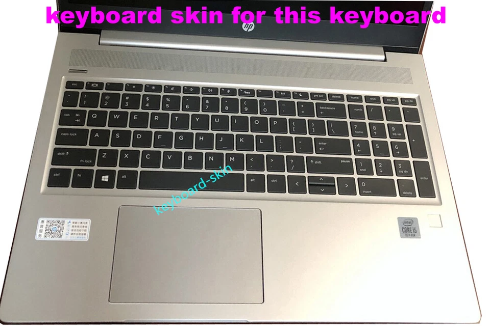US Keyboard Skin Cover for HP 15.6"inch zhan66 Pro 15 G2/G3,450 G6 G7,455 G6 G7 - Image 4 of 4
